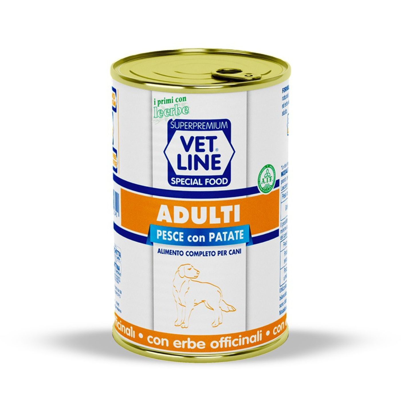 vet line umido pesce e patate per cani adulti 400 g vetline