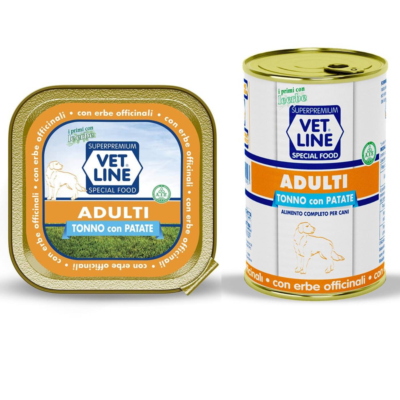 vet line umido tonno e patate per cani adulti monoproteico vetline