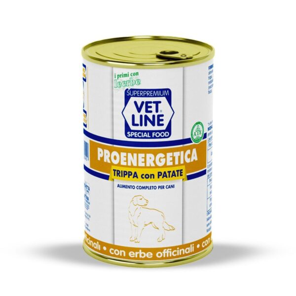 vet line linea proenergetica trippa e patate alimento umido per cani adulti 400 g vetline