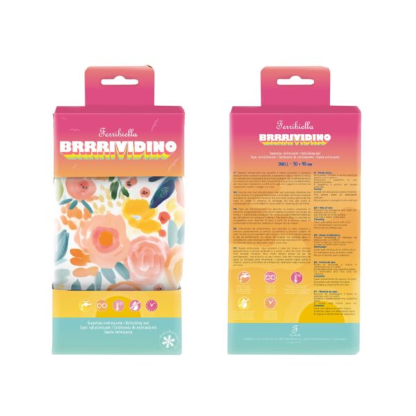 Ferribiella Tappetino Refrigerante per Animali Brrrividino Blossom